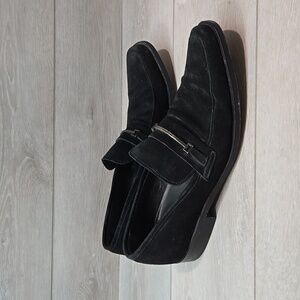 Boss Hugo Boss Mens 50191459 Suede Oxford office Loafer shoes sz 12